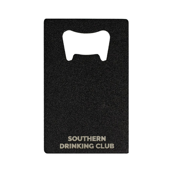 Back of Powder Coated Black Bottle Opener for Wallet