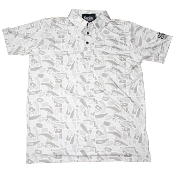 Beer Camo - White Out - Polo Shirt