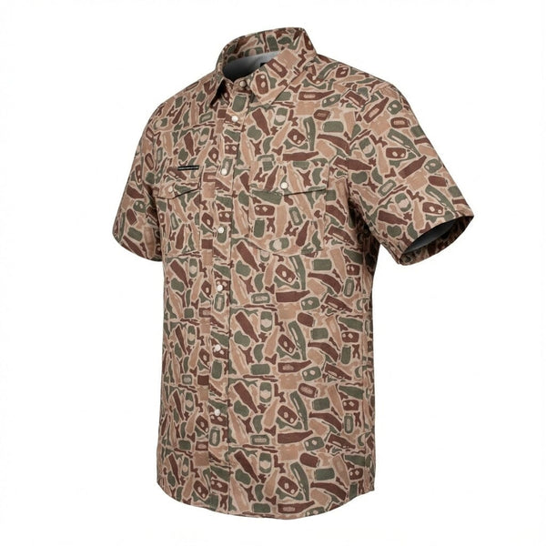 Beer Camo | Performance Pearl Snap Shirt