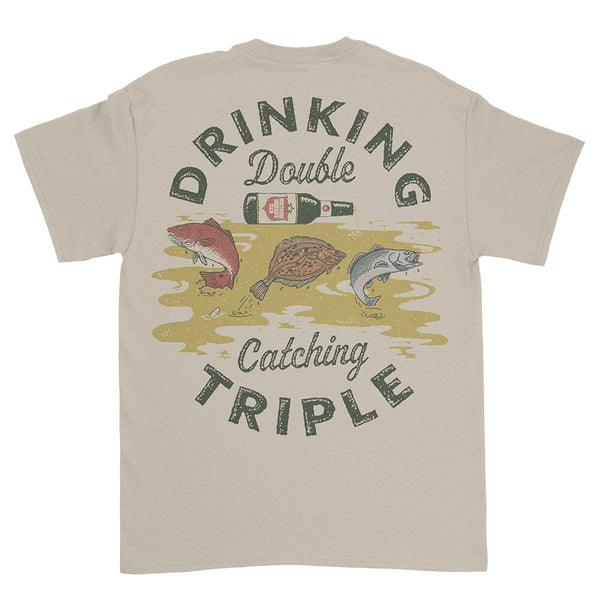 Drinking Double Catching Triple - T Shirt
