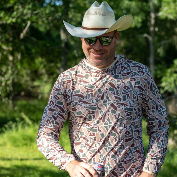 Beer Camo - Sun Hoodie - Old Country Edition