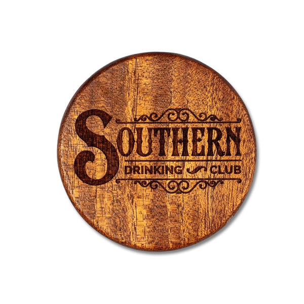 Southern Drinking Club Boaster - Wooden Bottle Opener and Coaster