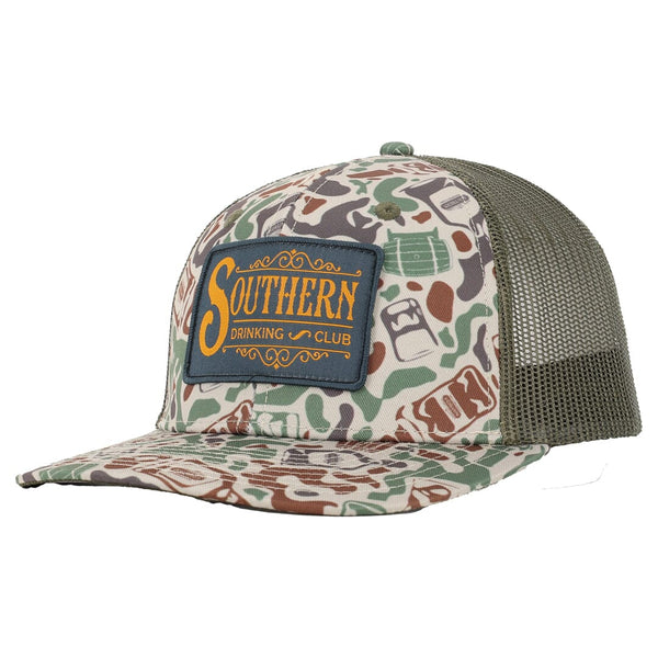 Whiskey Camo Snapback Hat