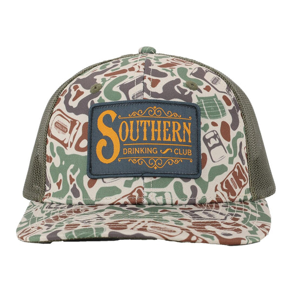 Whiskey Camo Snapback Hat