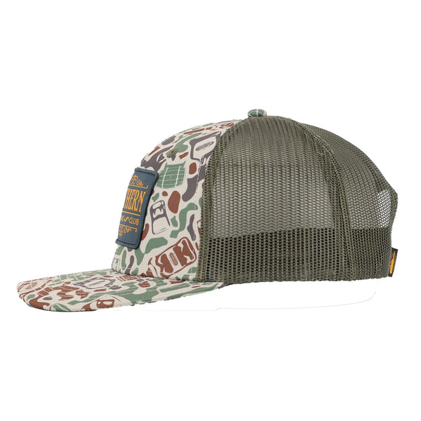 Whiskey Camo Snapback Hat