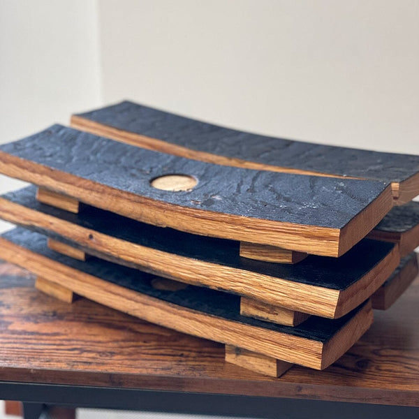 Whiskey Barrel Stave Valet