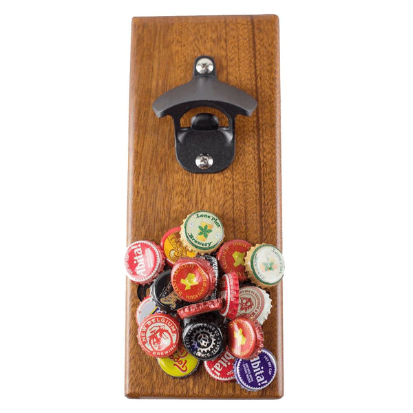 Magnetic Bottle Opener - Oil Patch Come and Take It - Mahogany