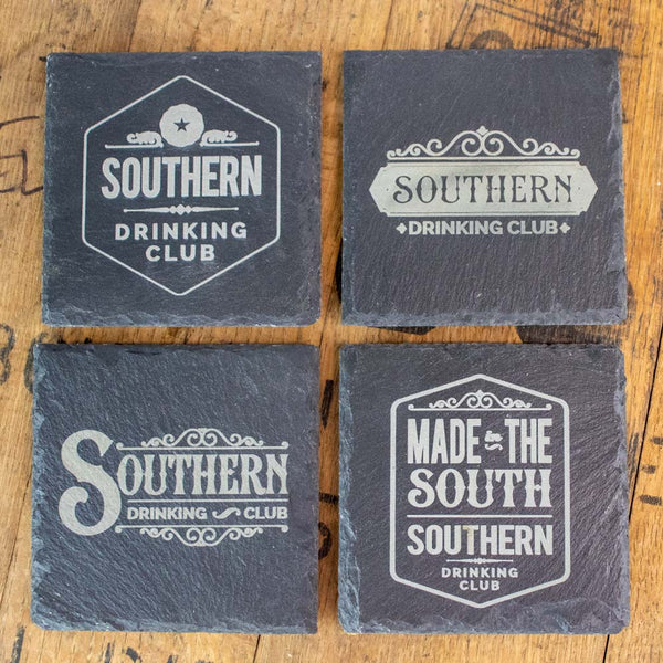 Southern Drinking Club Slate Coasters