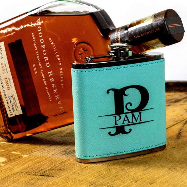 Womens Personalized Flask Gift Set