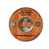 Red White and Booze Boaster - Wooden Bottle Opener and Coaster