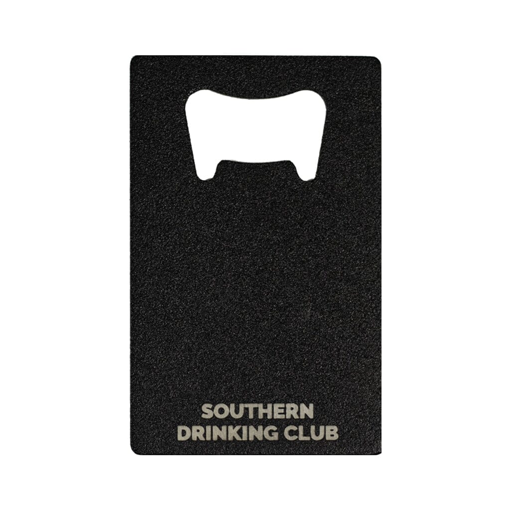 Back of Powder Coated Black Bottle Opener for Wallet
