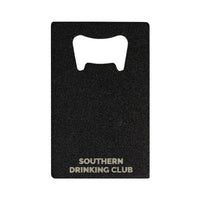 Back of Powder Coated Black Bottle Opener for Wallet
