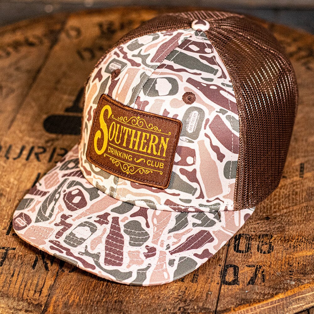 Beer Camo Snapback Hat
