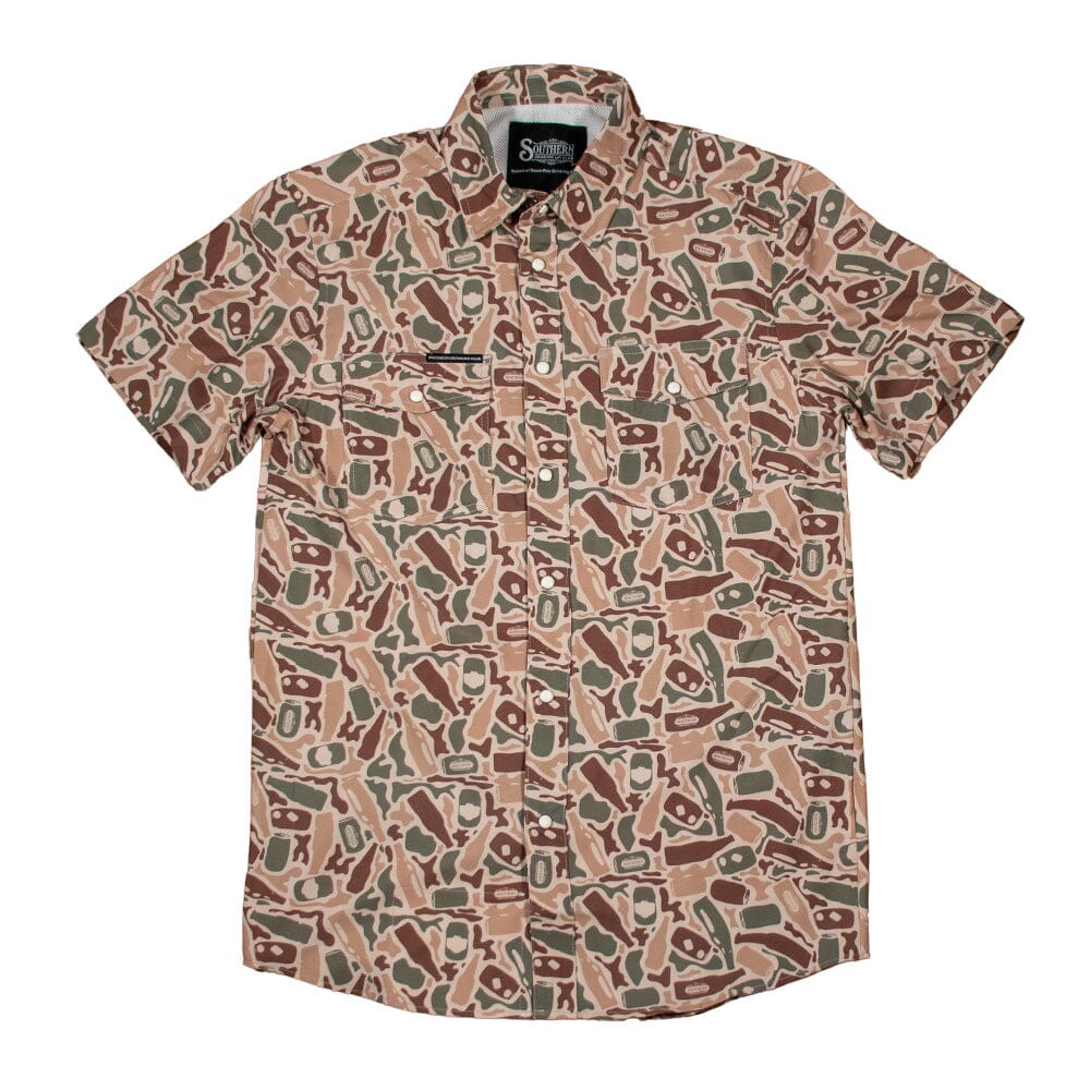Beer Camo | Performance Pearl Snap Shirt