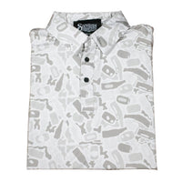 "White Out" Performance Golf Polo - Moisture Wicking & 4-Way Stretch