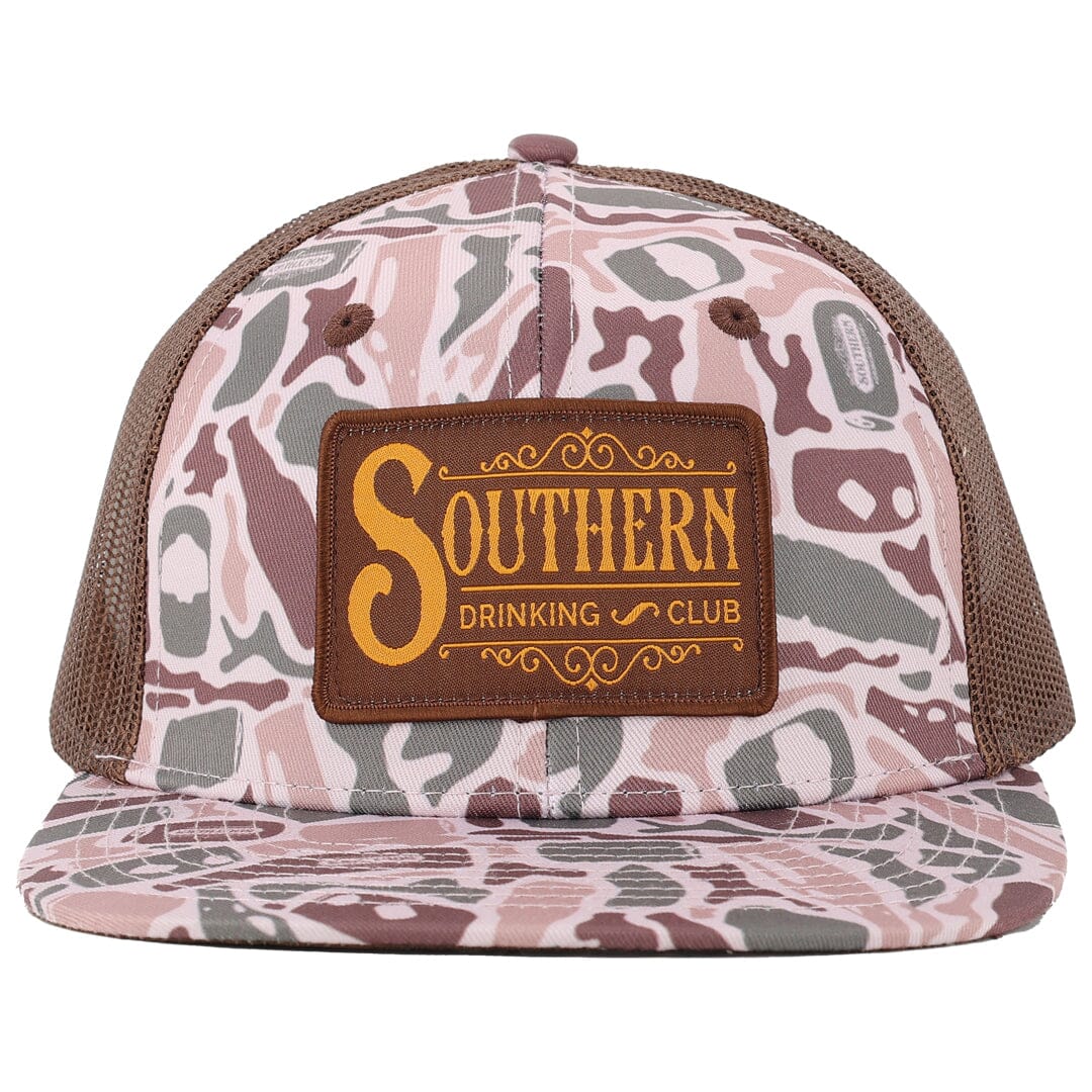 Beer Camo Snapback Hat