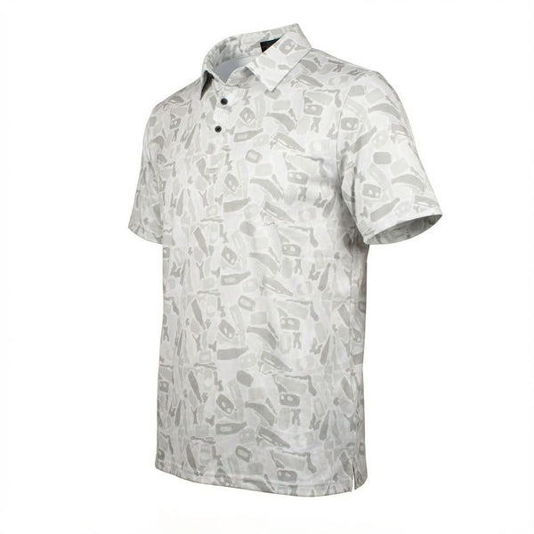 "White Out" Performance Golf Polo - Moisture Wicking & 4-Way Stretch