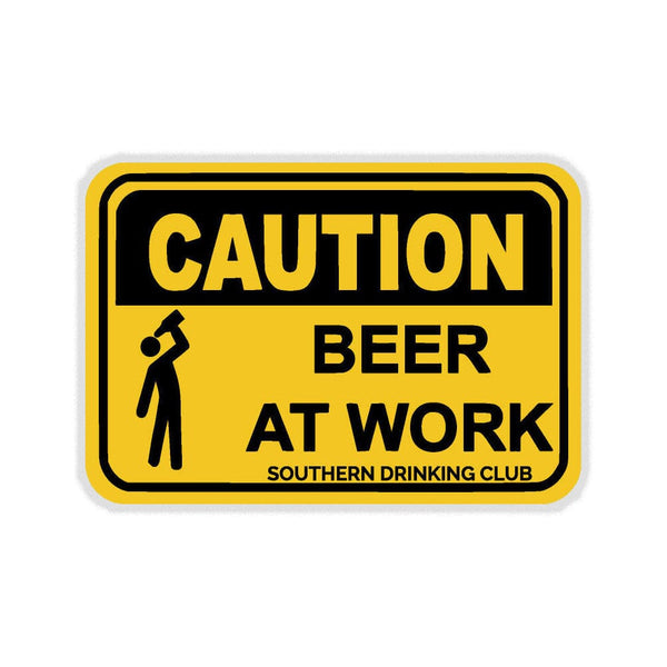Beer at Work Decal