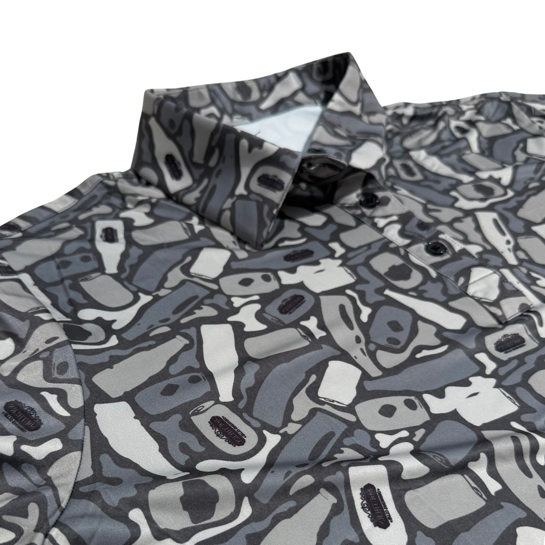 The Black Out | Beer Camo Performance Polo