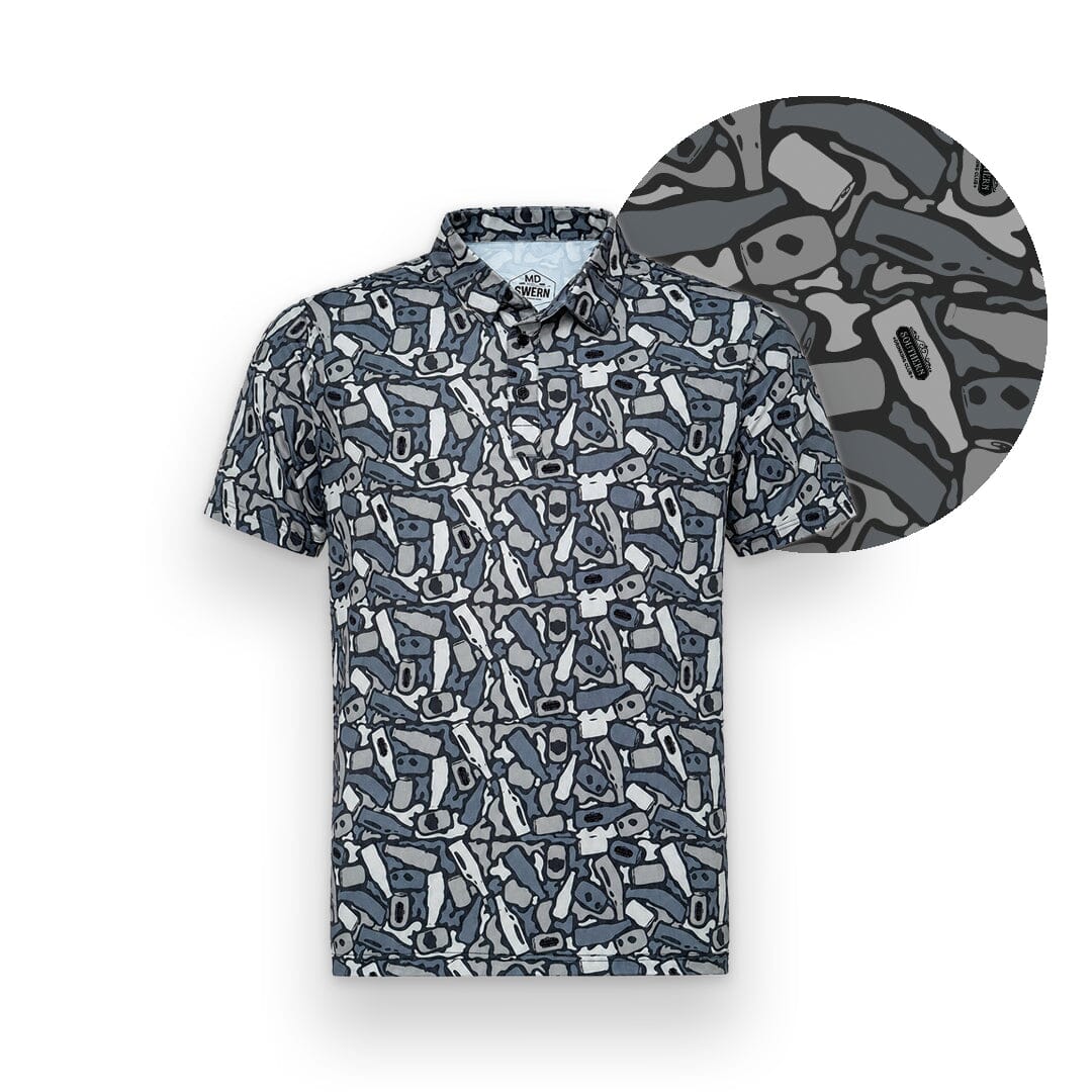 The Black Out | Beer Camo Performance Polo