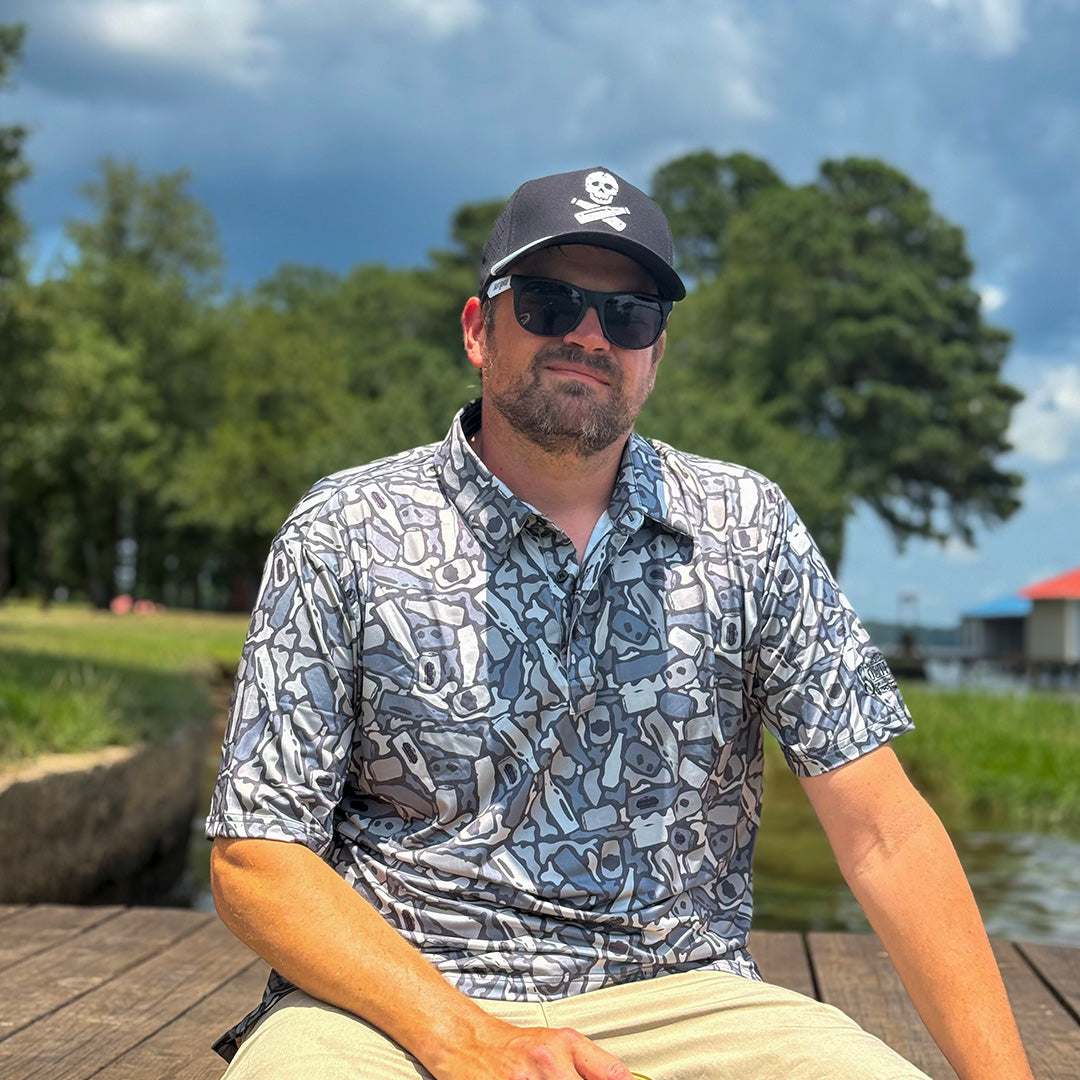 The Black Out | Beer Camo Performance Polo