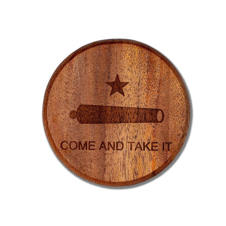 Don't Tread on Me Boaster - Wooden Bottle Opener and Coaster