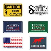 Six Beer, Whiskey, and Tequila Sticker