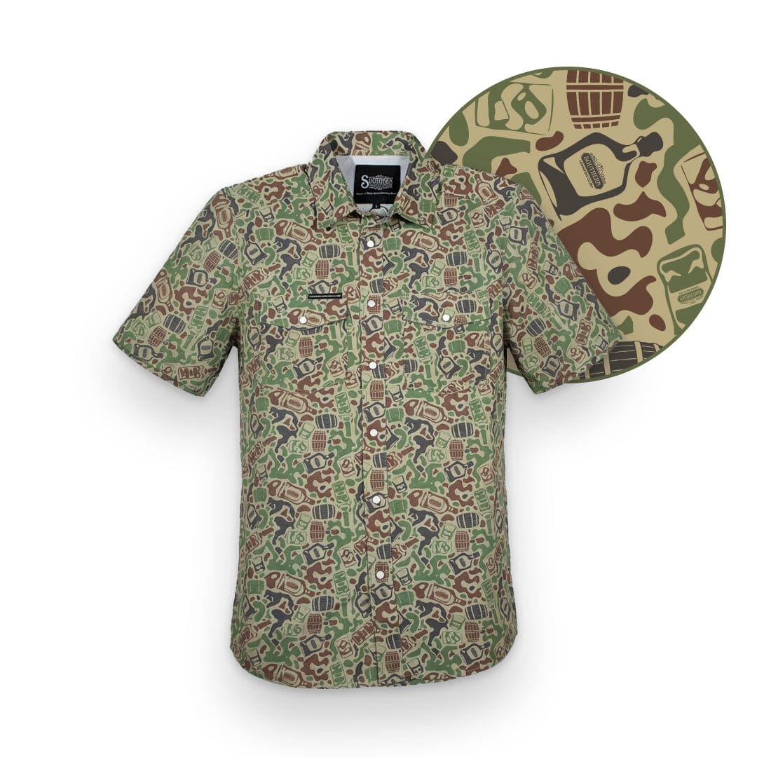 Whiskey Camo | Performance Pearl Snap Shirt