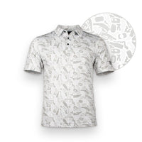 "White Out" Performance Golf Polo - Moisture Wicking & 4-Way Stretch
