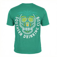 equila Sugar Skull Graphic Shirt - Southern Drinking Club Agave Edition