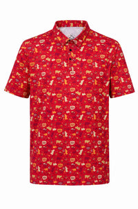 "Low and Slow BBQ"  Performance Polo - Moisture Wicking & 4-Way Stretch