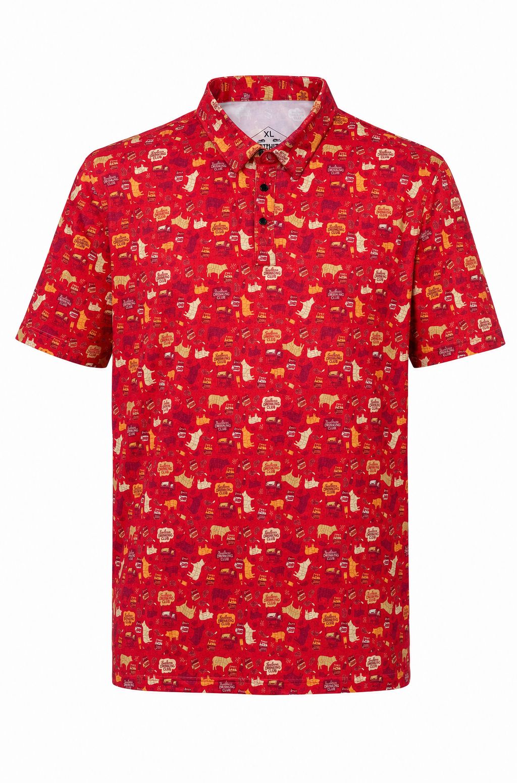 "Low and Slow BBQ"  Performance Polo - Moisture Wicking & 4-Way Stretch