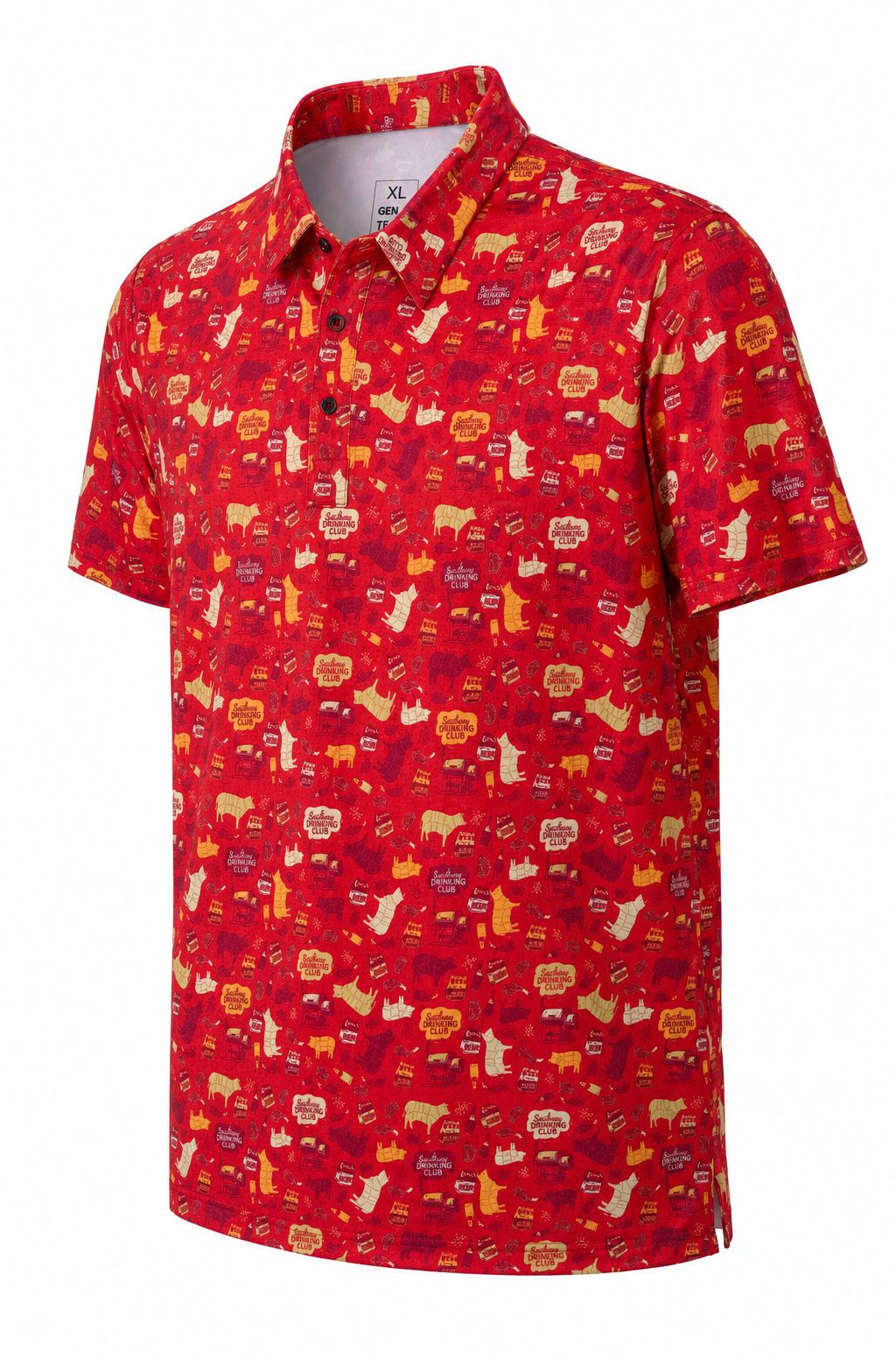 "Low and Slow BBQ"  Performance Polo - Moisture Wicking & 4-Way Stretch