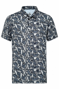The Black Out | Beer Camo Performance Polo