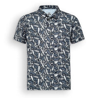 The Black Out | Beer Camo Performance Polo
