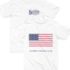 Front and Back of Drinking American Flag Drinking Shirt