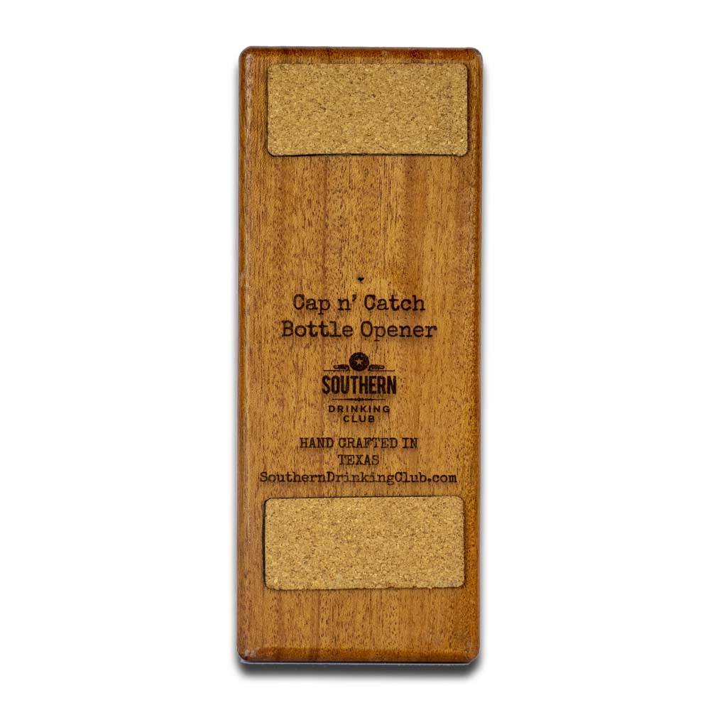 Magnetic Bottle Opener - Wall Mount - Mahogany