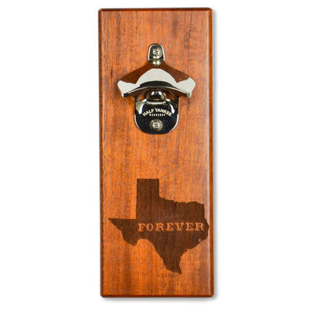 Magnetic Bottle Opener - Republic of Texas  - Pecan