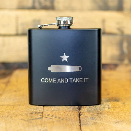Texas Zavala Star - 6oz Flask Set