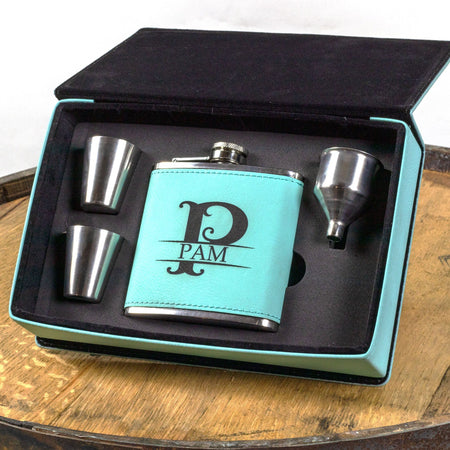 Personalized Hip Flask Gift Set