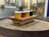 Whiskey and Beer Wood Flight Tray