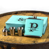 Womens Personalized Flask Gift Set