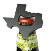 Texas Shaped Bottle Opener on a Texas Beer