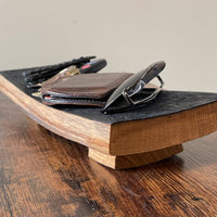 Whiskey Barrel Stave Valet